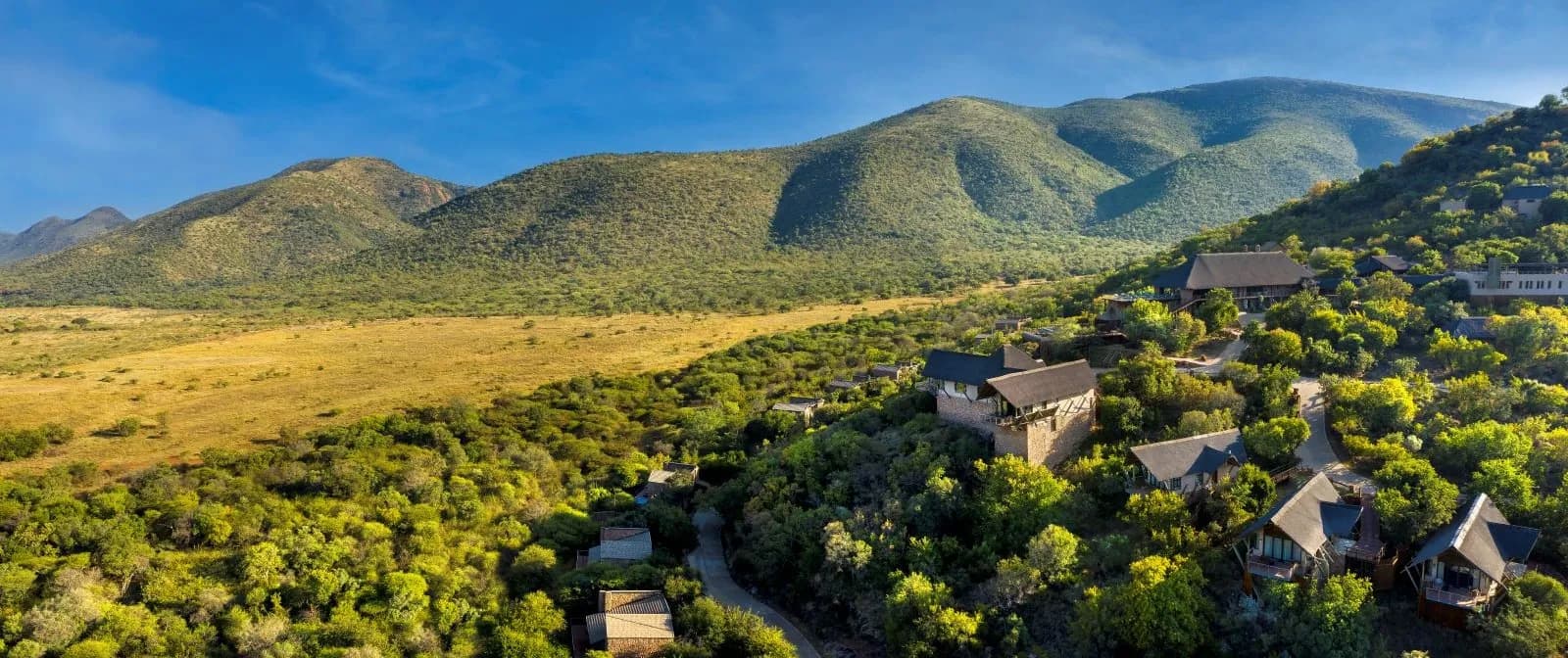 Aerial view of Babohi at Qwabi Private Game Reserve