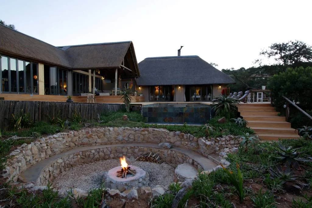 Outdoor boma at Bukela Game Lodge