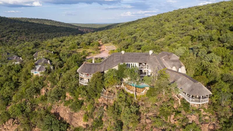 Aerial view of Clifftop Exclusive Safari Hideaway