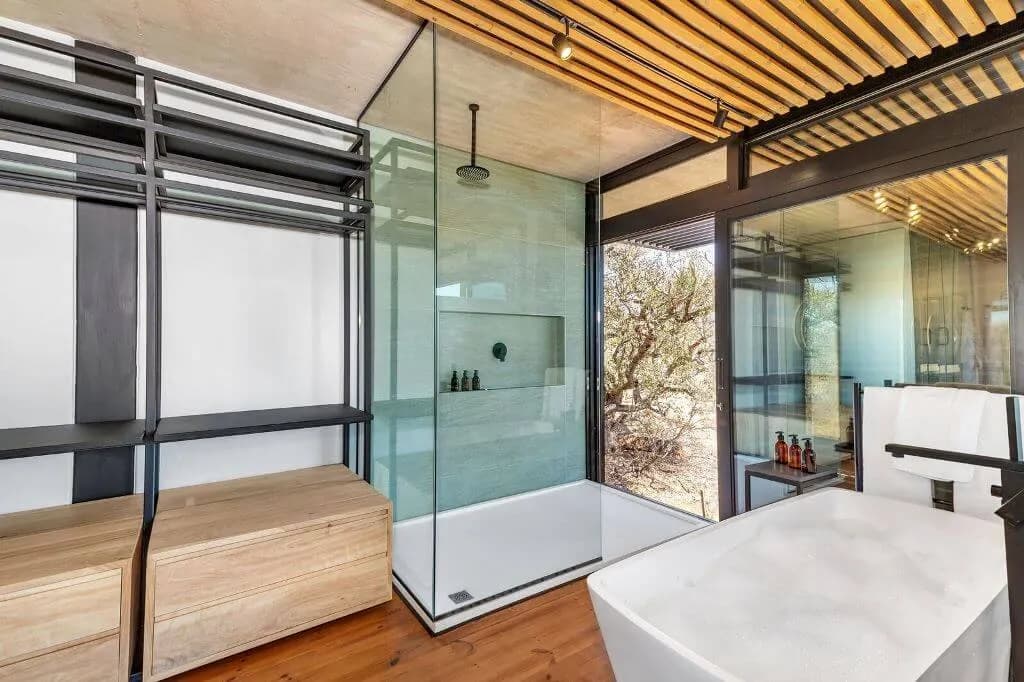 Private bathroom in luxury suite
