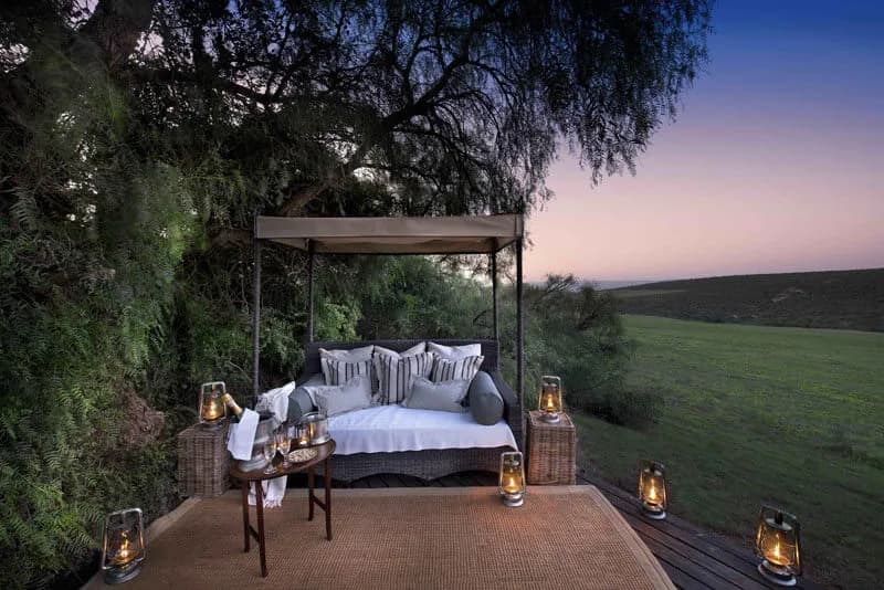Boma viewing deck at Gorah Elephant Camp
