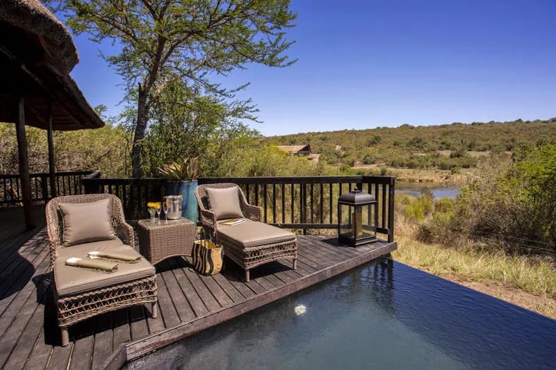 Kichaka Game Lodge luxury suite plunge pool