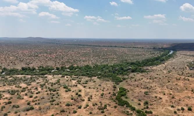 Aerial camp view of Last Word Makanyane