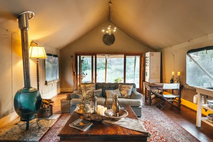Living room at Leopard's Kloof at Wolwehoek