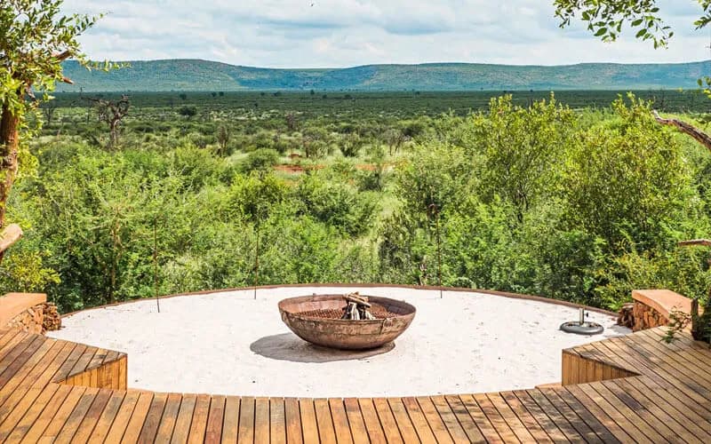 Madikwe Safari Lodge Kopano Lodge firepit