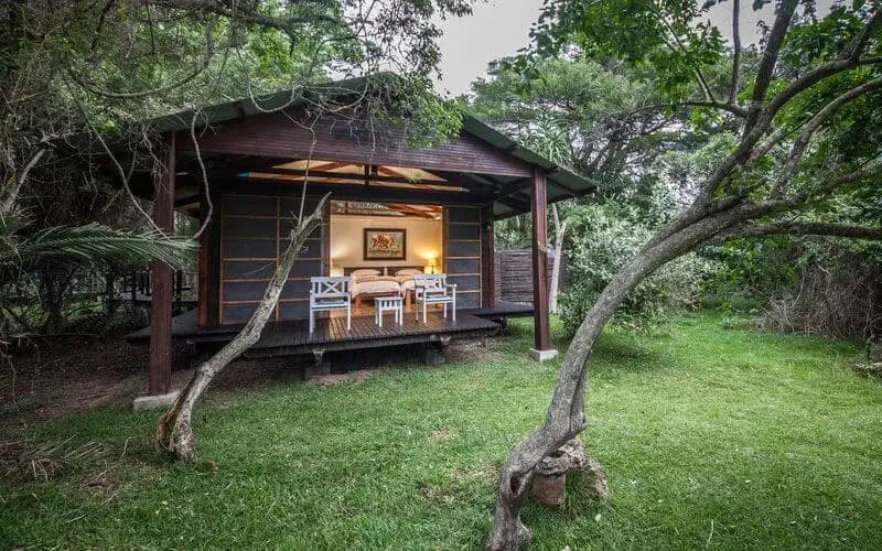 Standard room exterior at Makakatana Bay Lodge