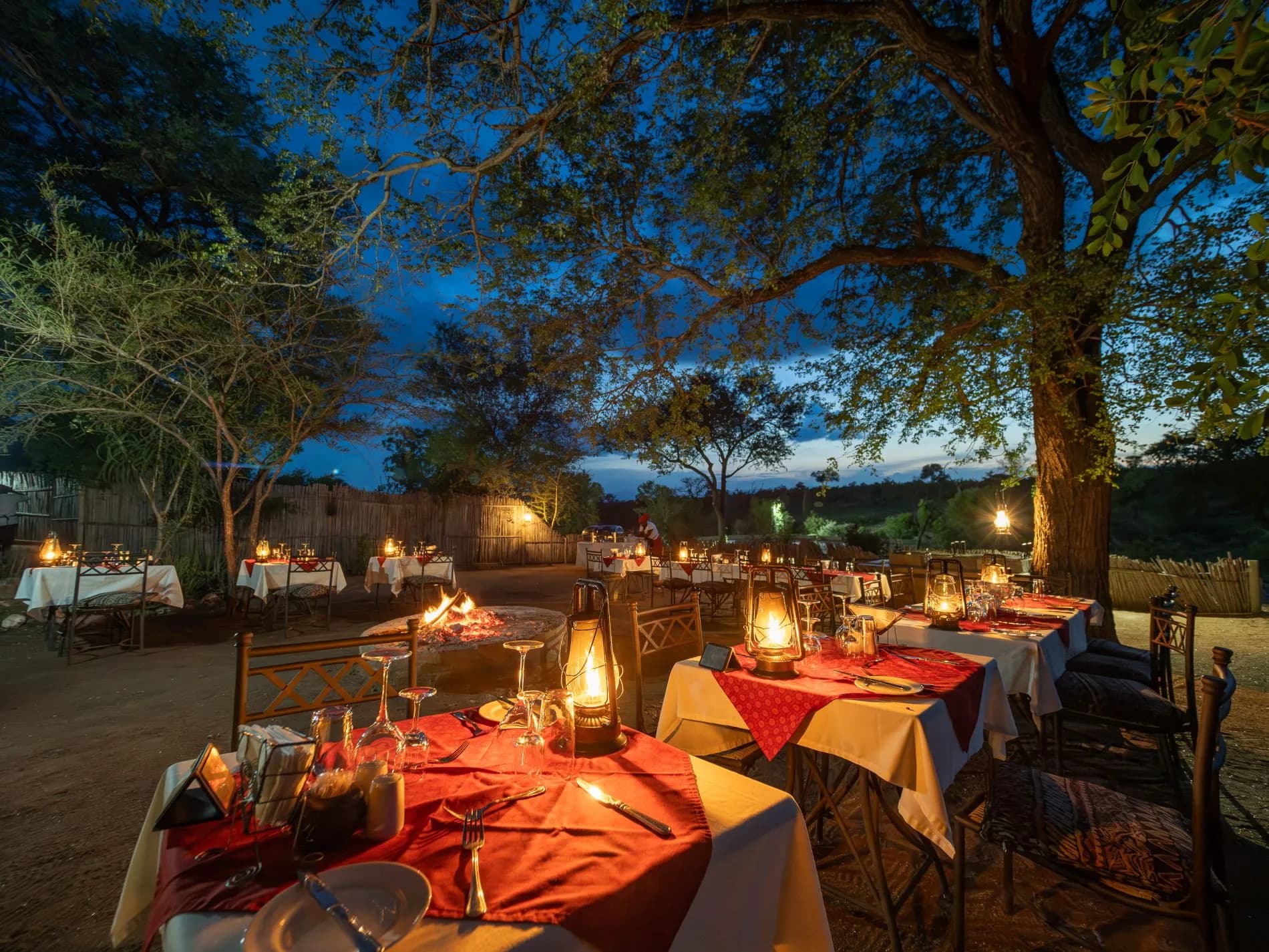 MILIMA Big 5 Safari Lodge Boma gathering area