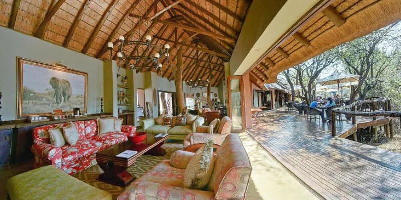 Relaxing area at Motswiri Private Safari Lodge