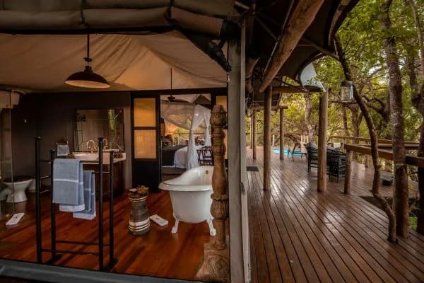 Bathroom at Rhino Sands Safari Camp
