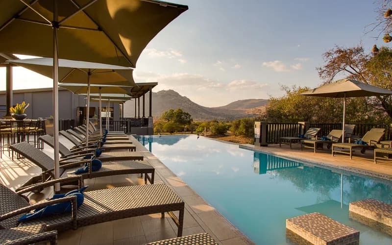 Pool at Shepherd's Tree lodge